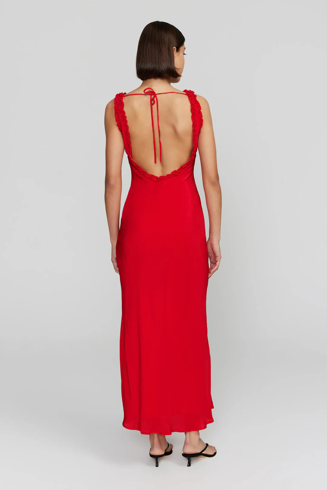 Ownley Bella Midi Dress - Cherry Red