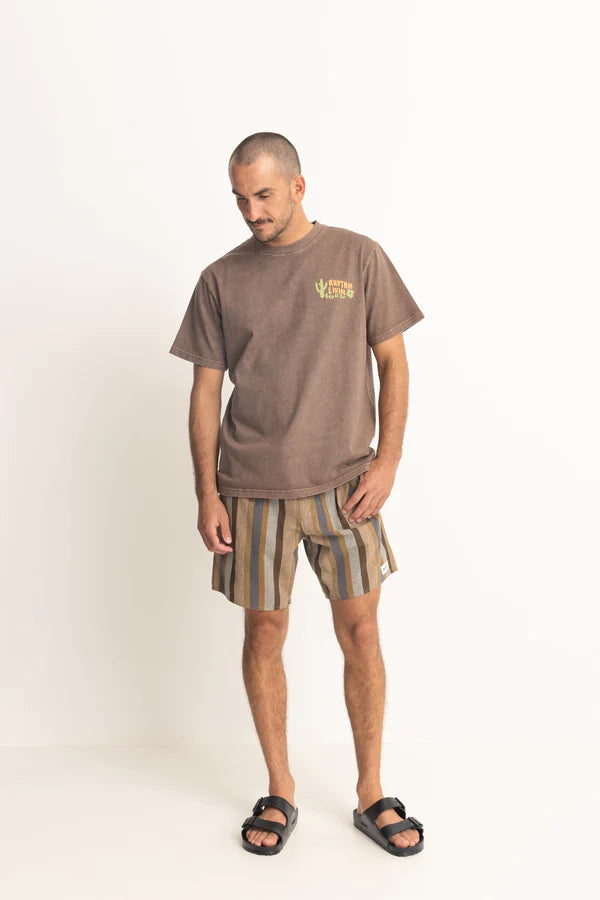 Rhythm Desert Vintage Short Sleeve Shirt - Brown