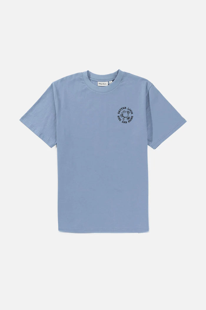 Rhythm Rise & Shine Short Sleeve T-Shirt - Sea Blue