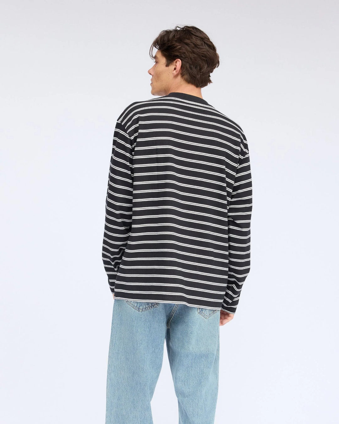 Dr Denim Caiden Long Sleeve - Double Stripe BL