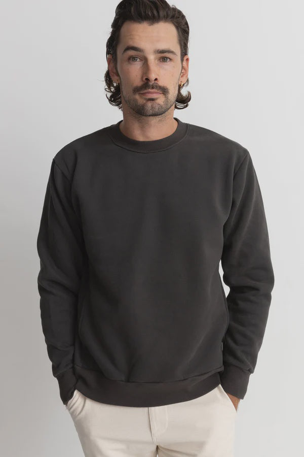 Rhythm Classic Fleece Crew - Vintage Black
