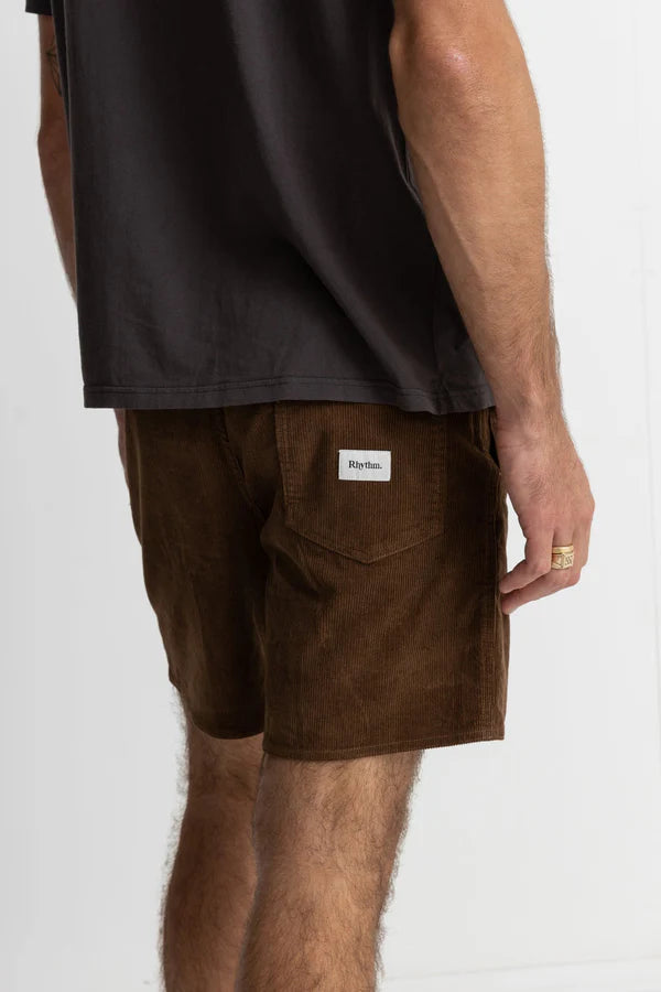 Rhythm Classic Cord Jam Short - Chocolate