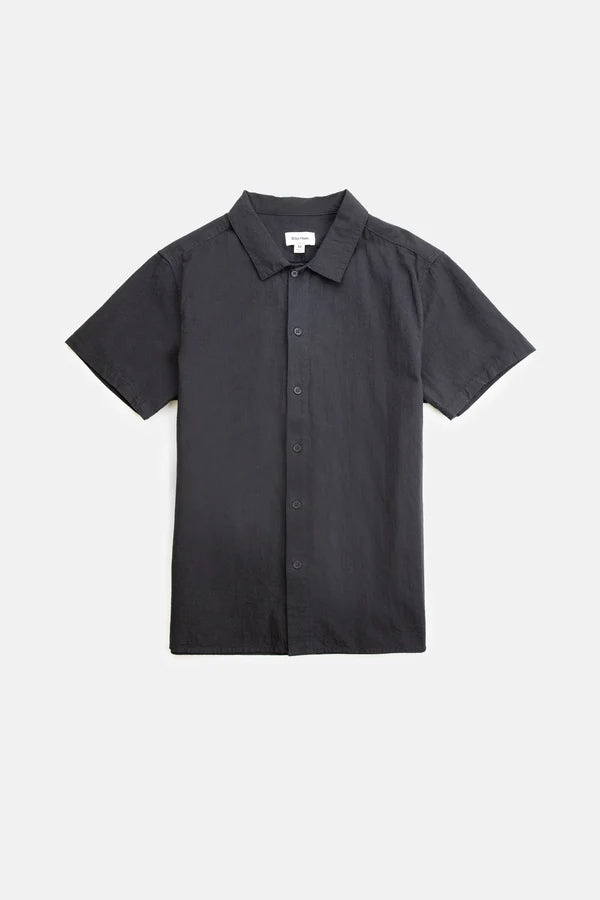 Rhythm Classic Linen Short Sleeve Shirt - Vintage Black