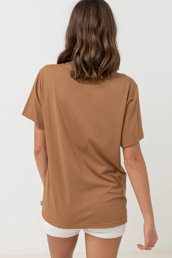 Rhythm Classic Brand Tee - Caramel
