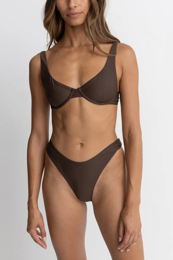 Rhythm Classic Underwire Top - Chocolate