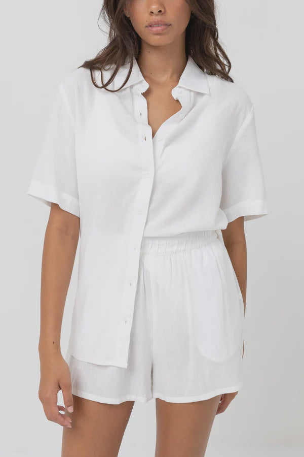 Rhythm Classic Lounge Shirt - White