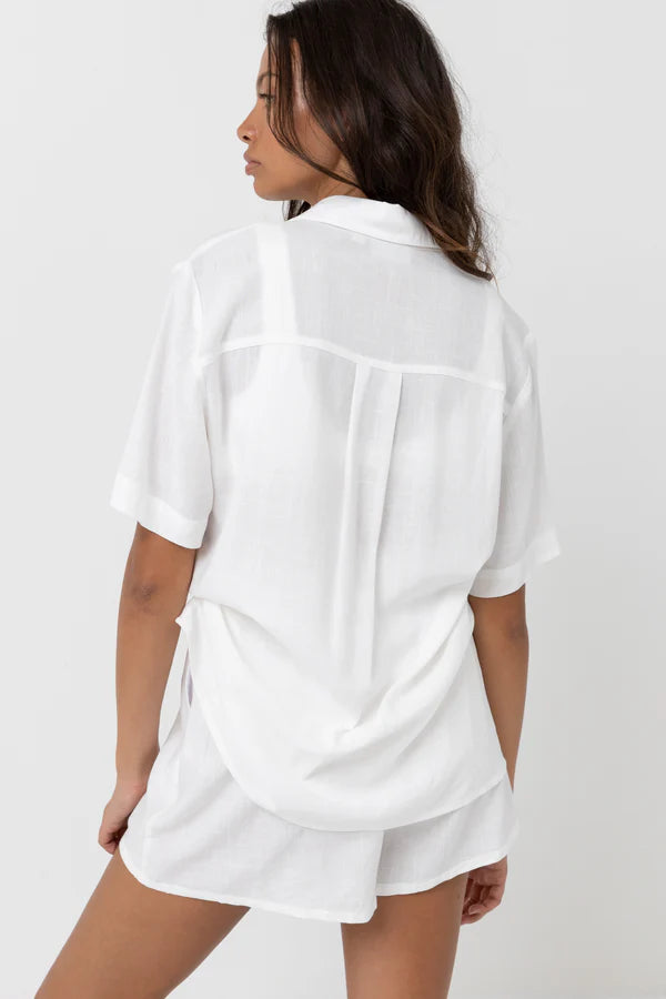 Rhythm Classic Lounge Shirt - White