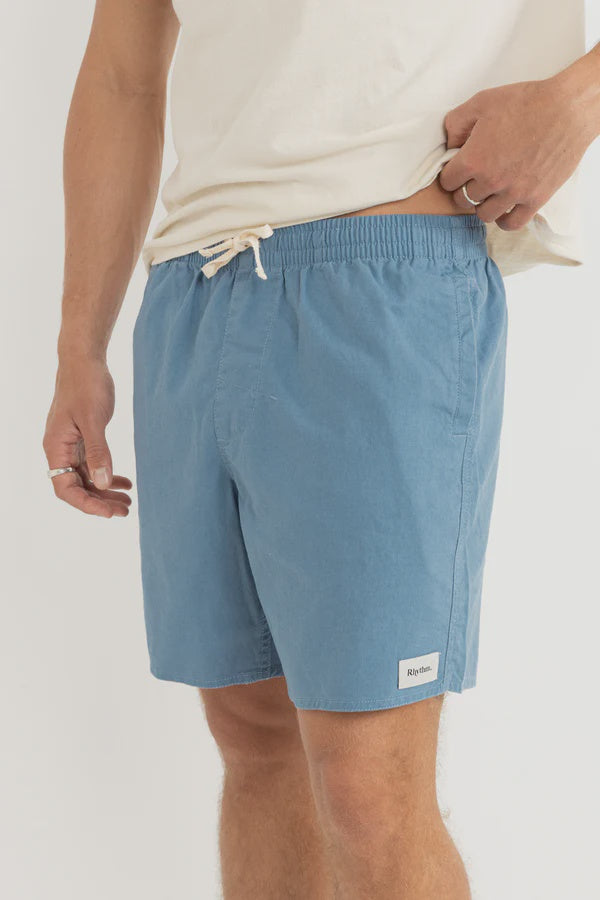 Rythm Classic Linen Jam Short - Mineral Blue