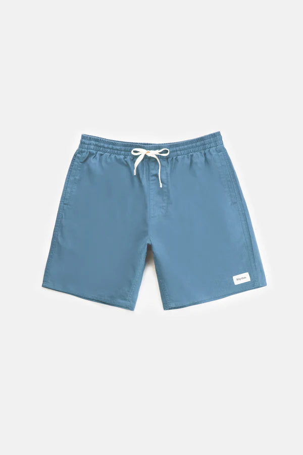 Rythm Classic Linen Jam Short - Mineral Blue