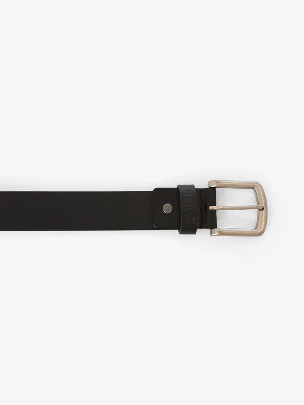 Thrills Leather Belt- Black