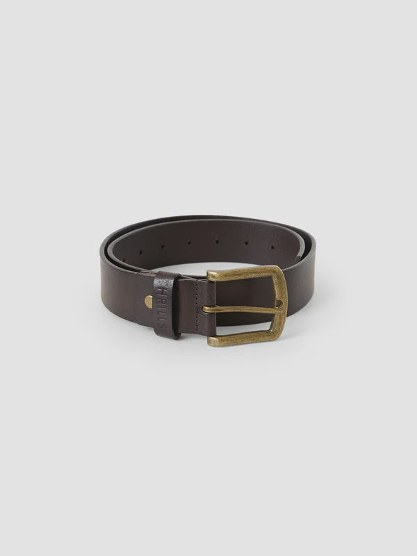 Thrills Leather Belt - Brown