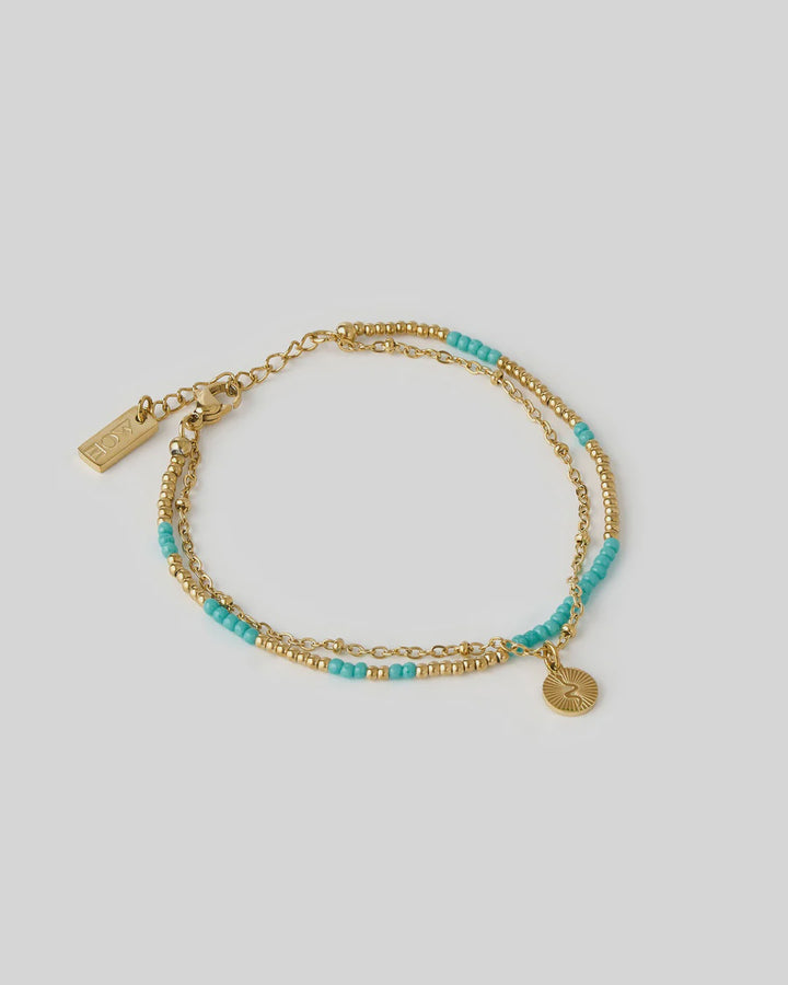 Arms Of Eve Cobra Gold Bracelet- Ocean