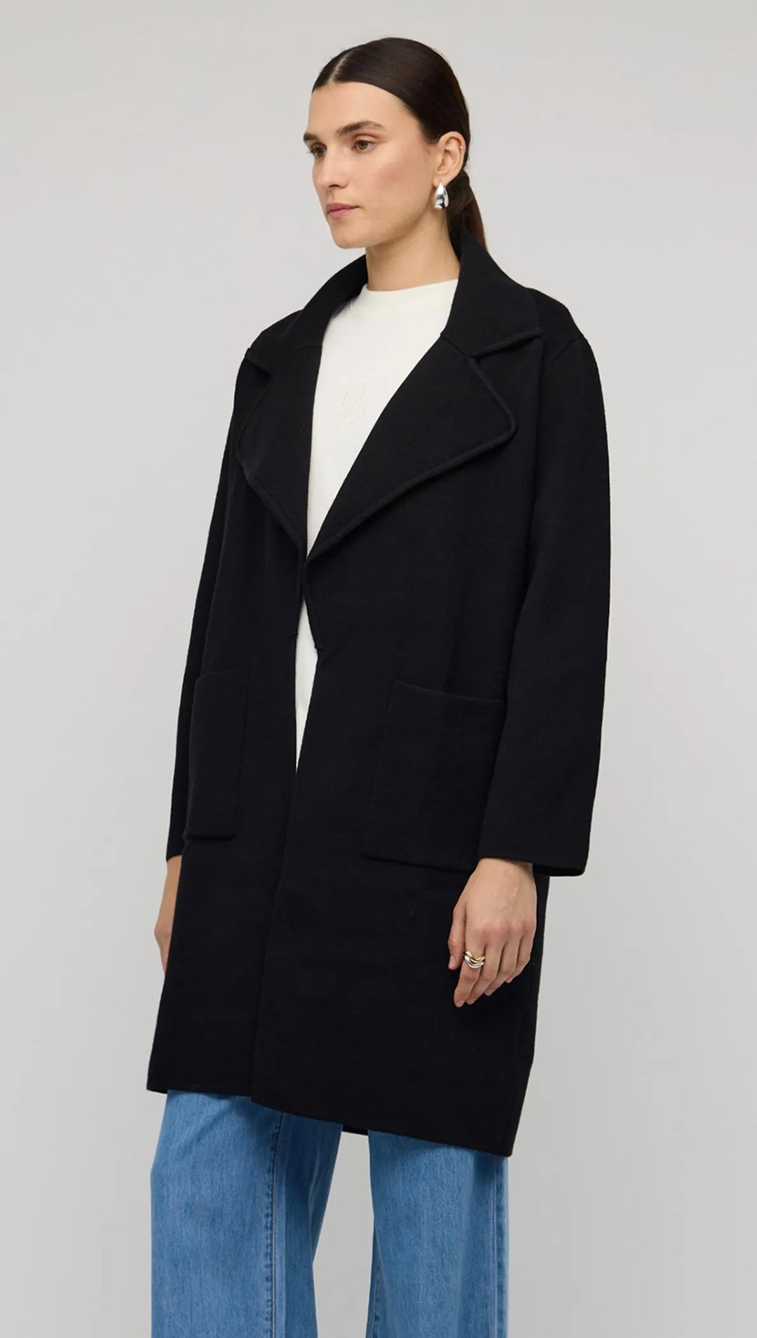 Staple The Label Core Coatigan - Black
