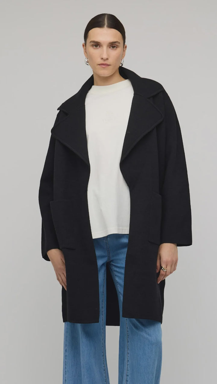 Staple The Label Core Coatigan - Black