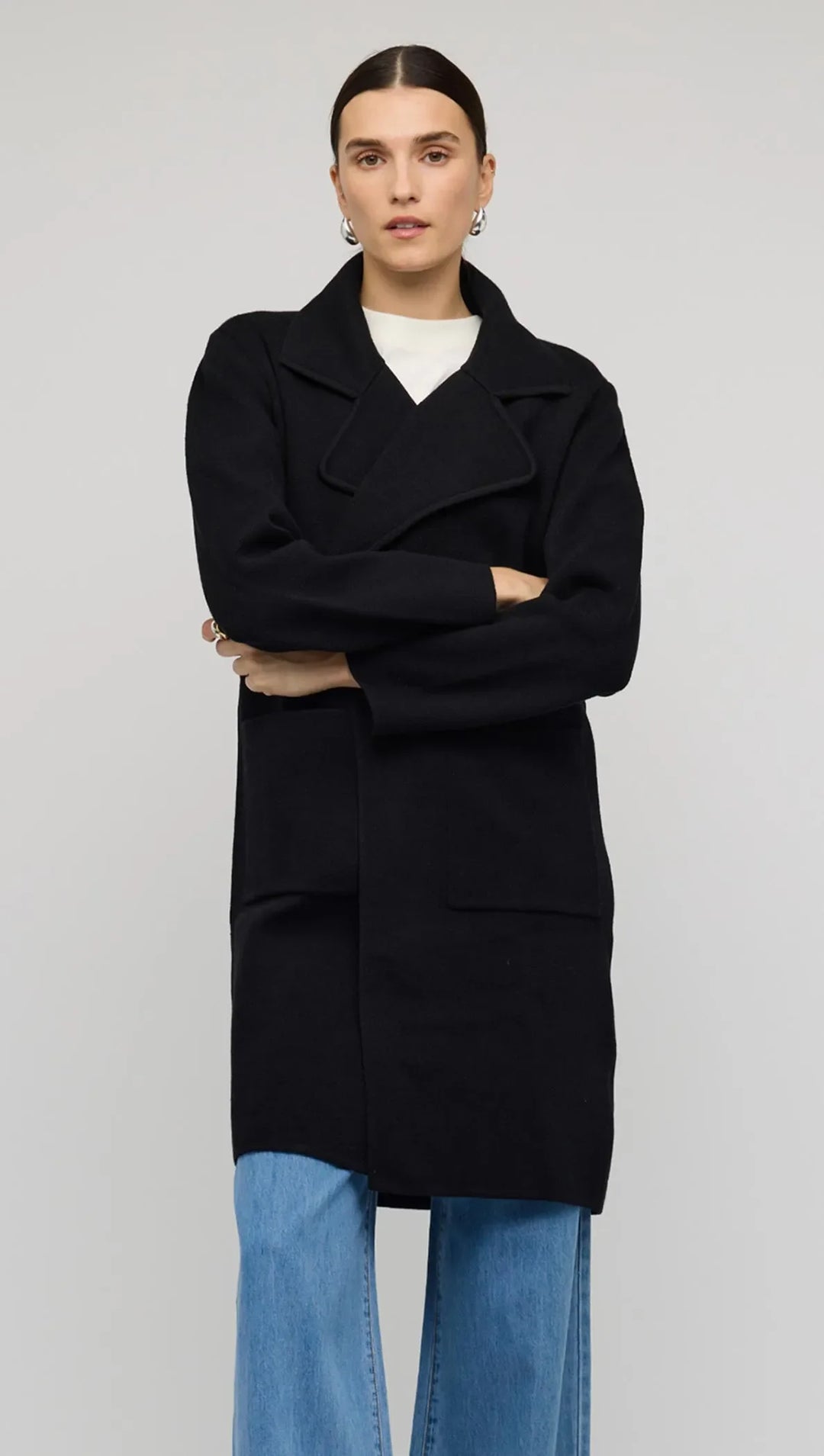 Staple The Label Core Coatigan - Black