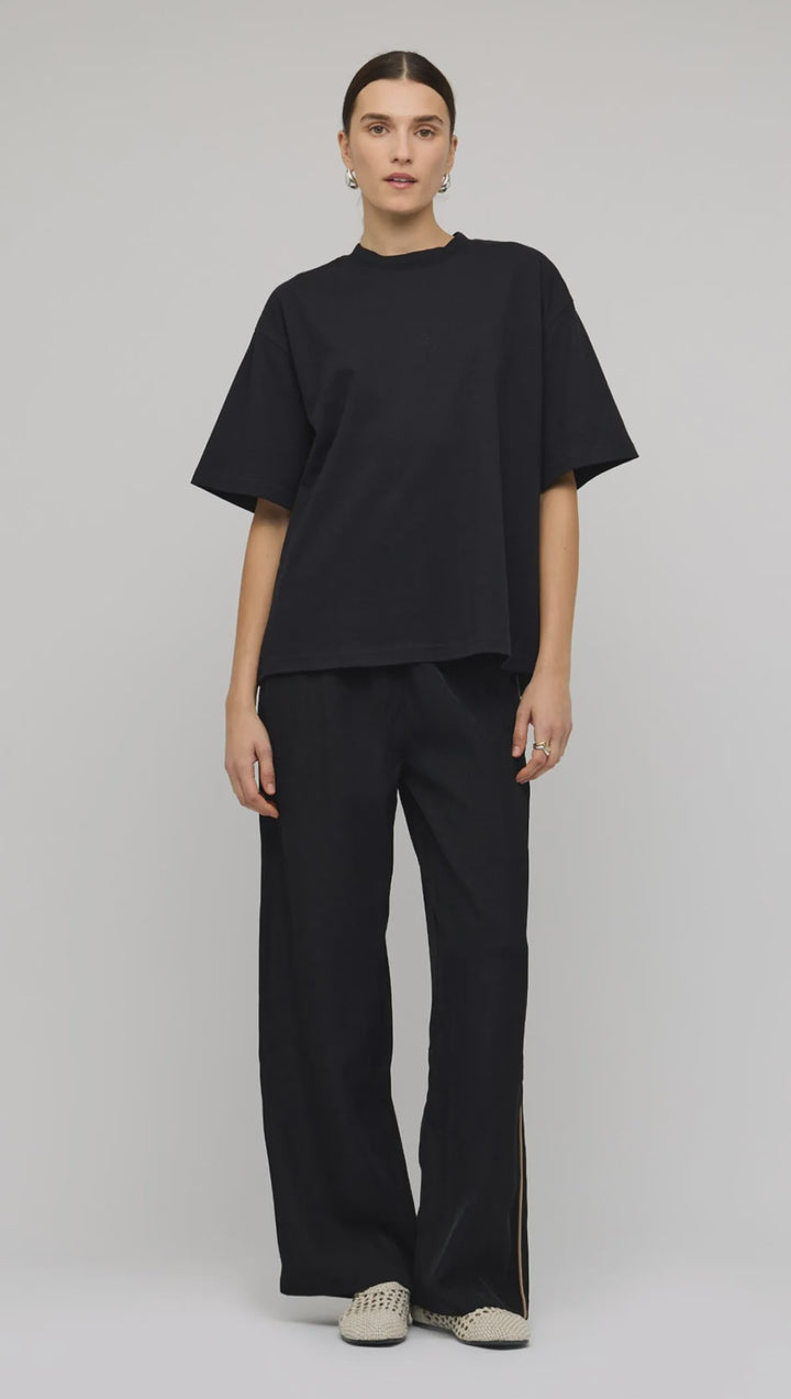 Staple The Label Core Sporty Relaxed Pant - Black/Camel