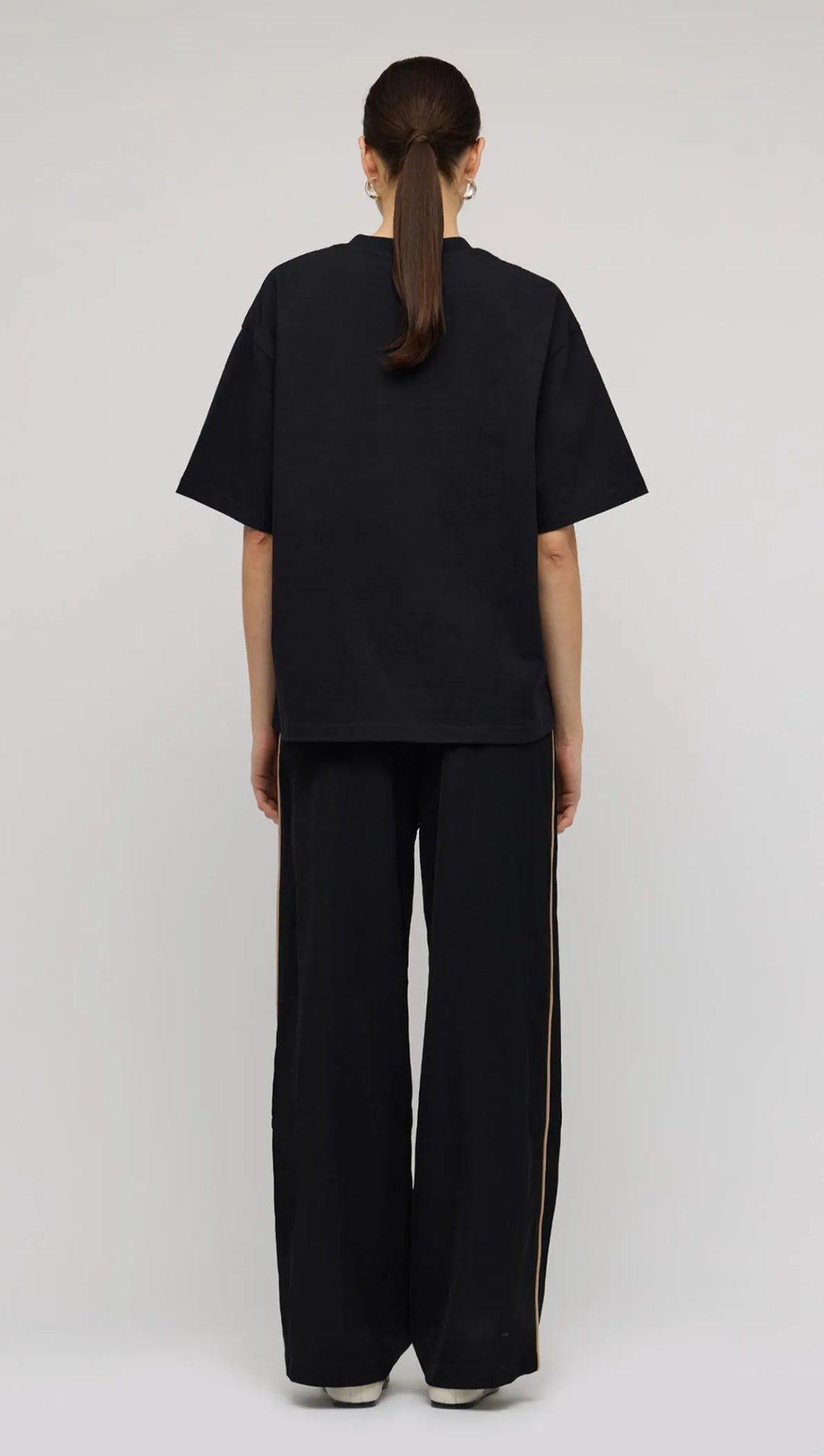 Staple The Label Core Sporty Relaxed Pant - Black/Camel