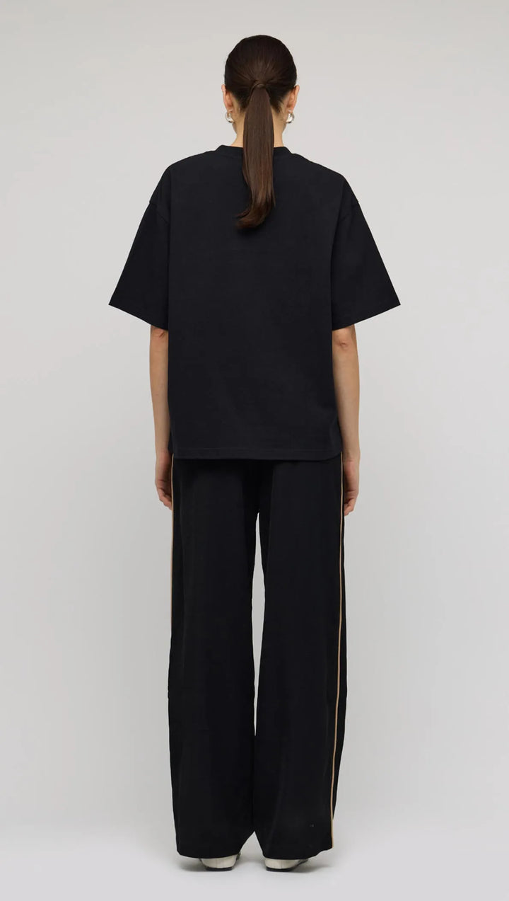 Staple The Label Core Sporty Relaxed Pant - Black/Camel