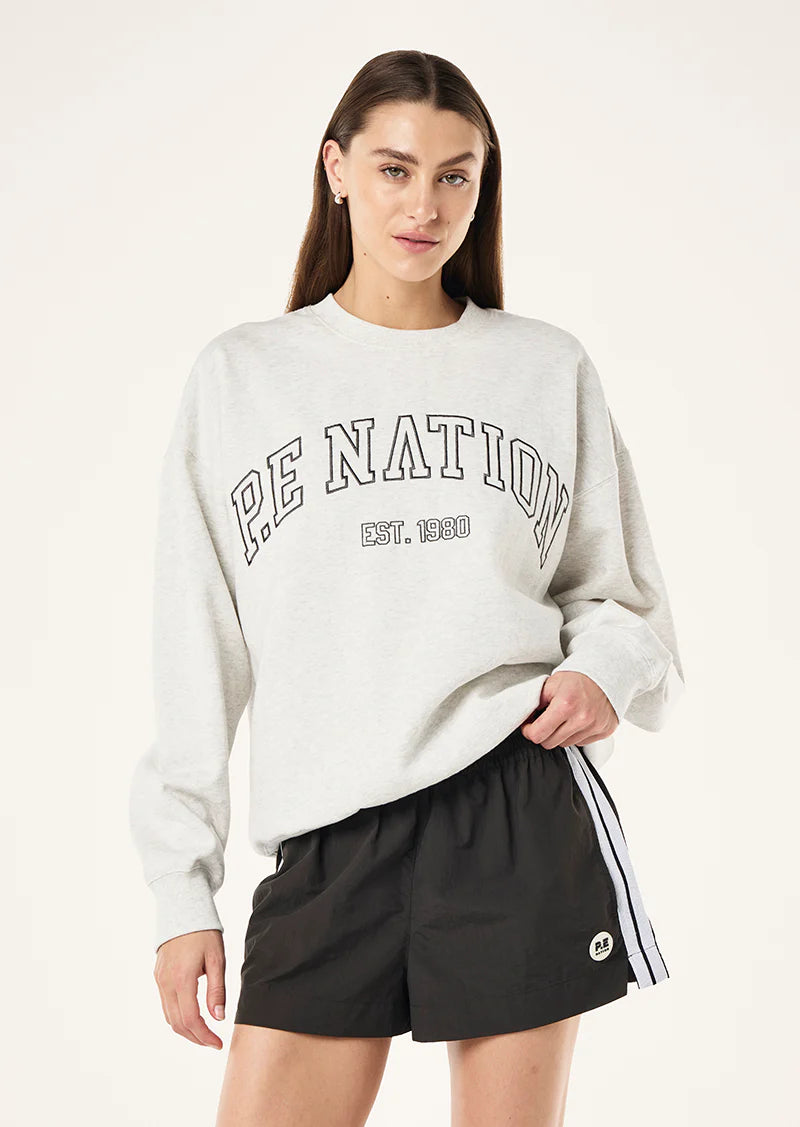 P.E Nation Core Sweat - Grey Marle