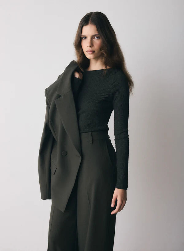 Esmaee Counter Balance Top - Dark Olive