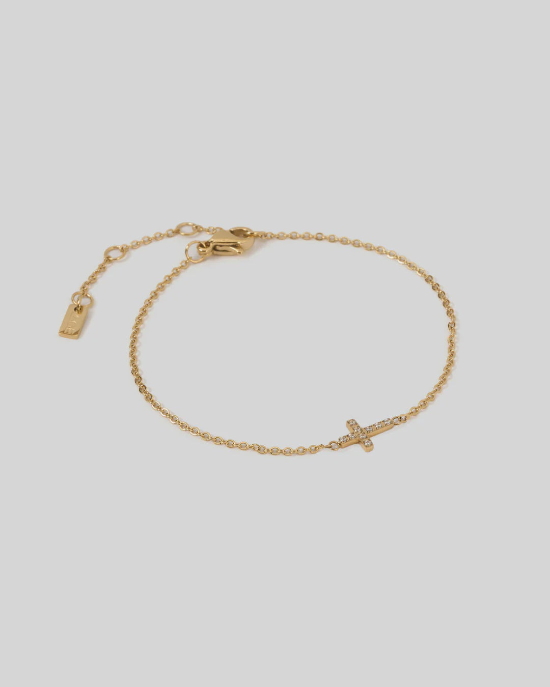 Arms Of Eve Cross Charm Bracelet - Stone