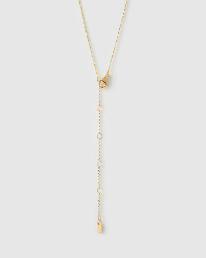 Arms Of Eve Cross Charm Gold Necklace