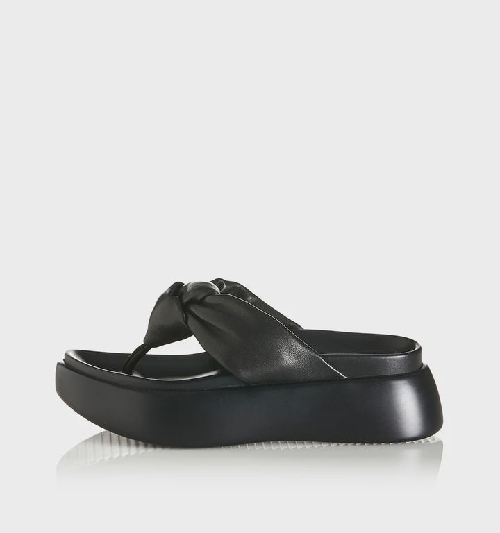 Alias Mae Curtis Thong Sandal - Black Leather