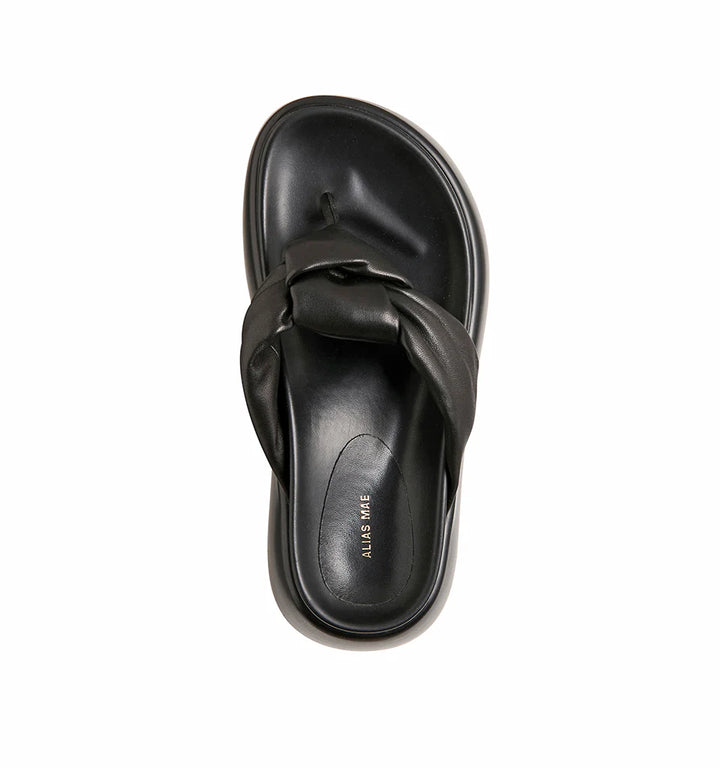 Alias Mae Curtis Thong Sandal - Black Leather