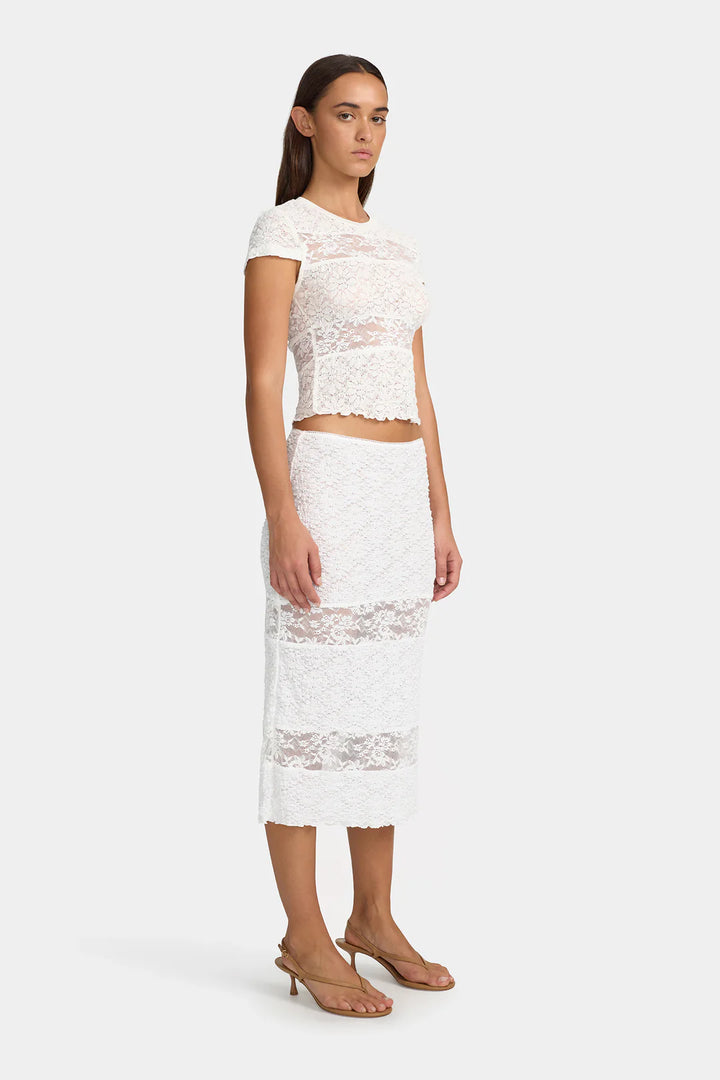 Ownley Dakota Baby Tee - White