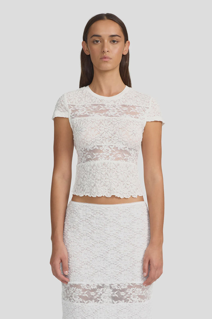 Ownley Dakota Baby Tee - White