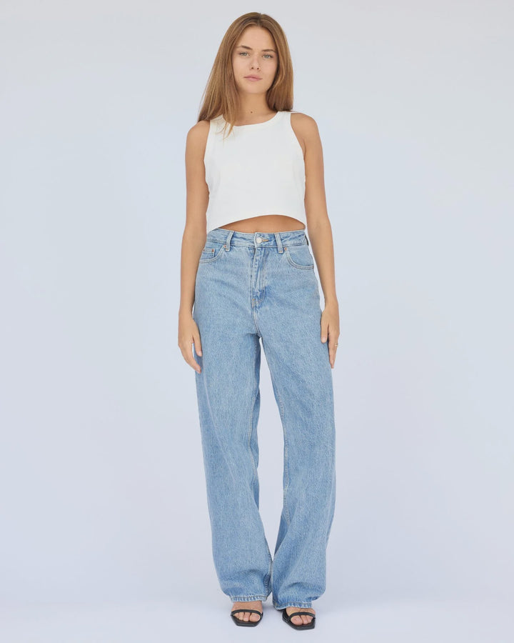 Dr Denim Donna Baggy Jean - Stream Sky Retro