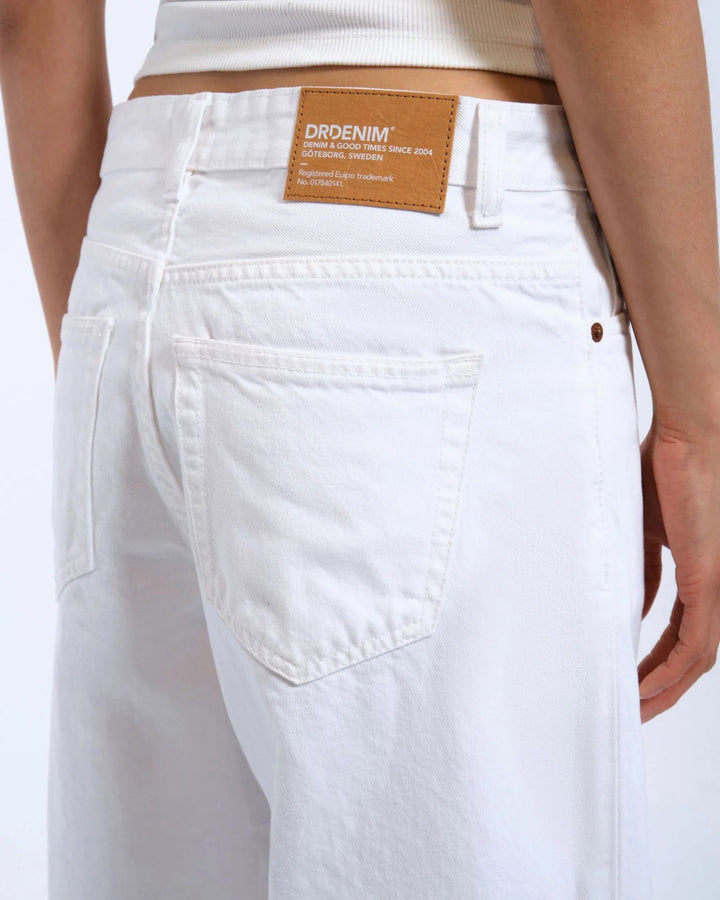 Dr Denim Hill Low Jean - White