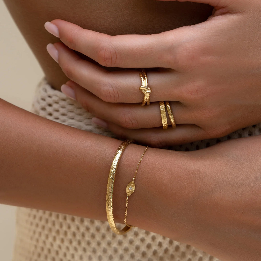 Arms Of Eve Evil Eye Gold Bracelet