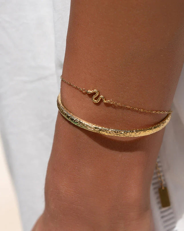 Arms Of Eve Serpent Gold Bracelet