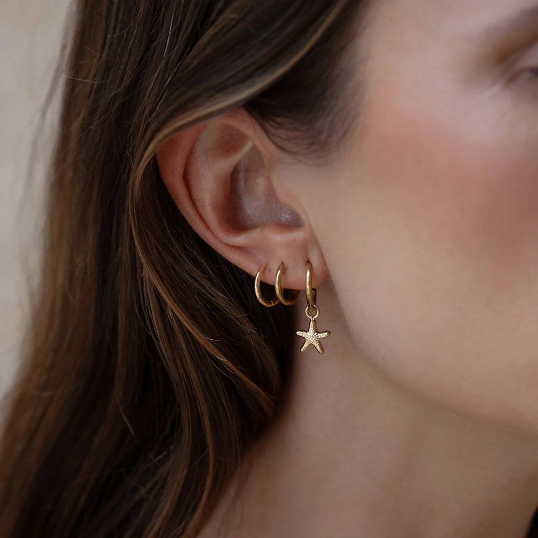 Arms Of Eve Sea Star Gold Earrings