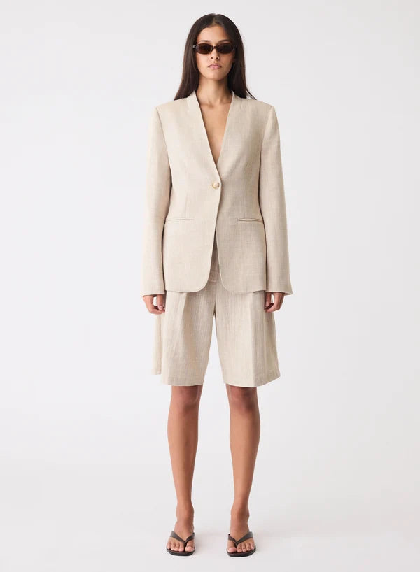 Esmaee Etch Blazer - Sand