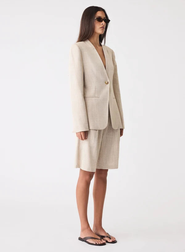 Esmaee Etch Blazer - Sand