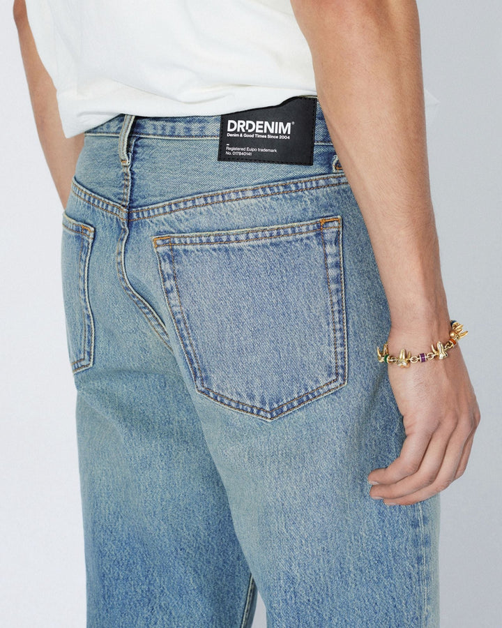 Dr Denim Dash Straight Jean - Stream Sky Aged