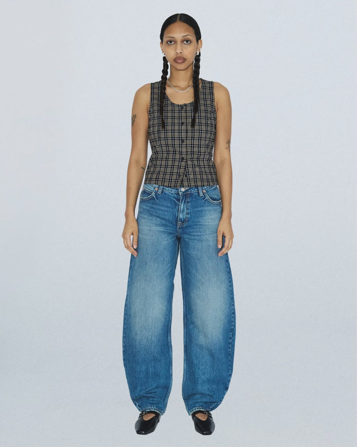Dr Denim Nanci Barrel Jean - Drift Mid Used