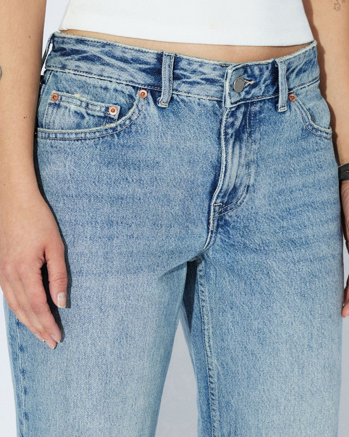 Dr Denim Nika Mid Straight Jean - Drift Light Used