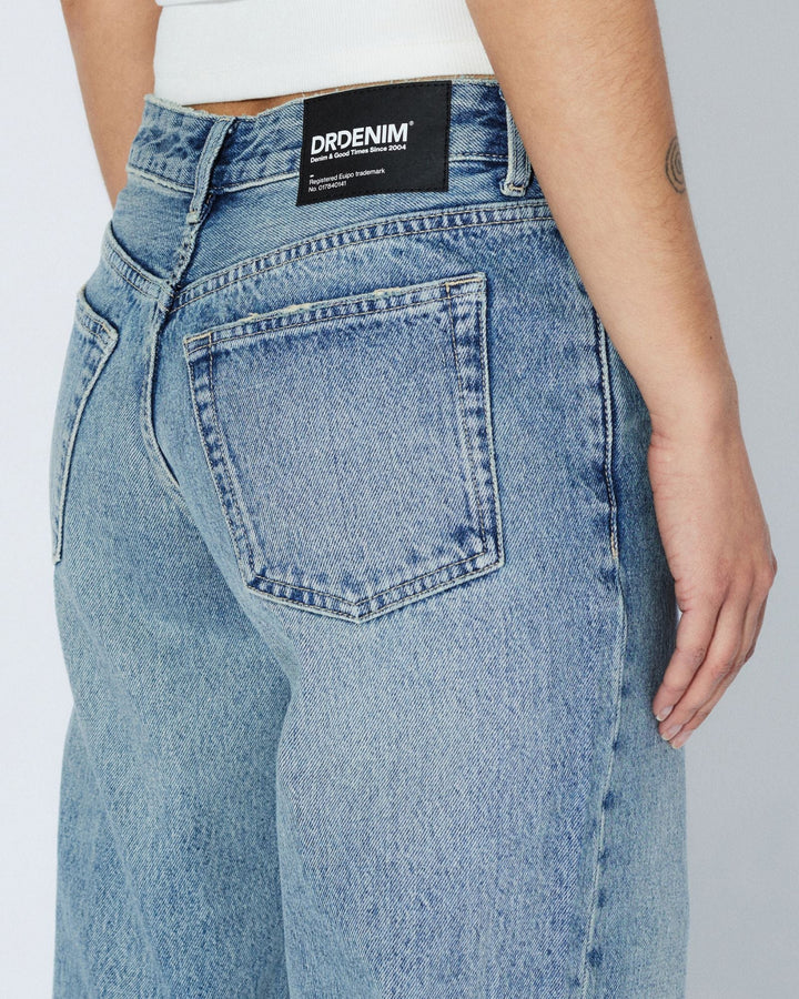 Dr Denim Nika Mid Straight Jean - Drift Light Used