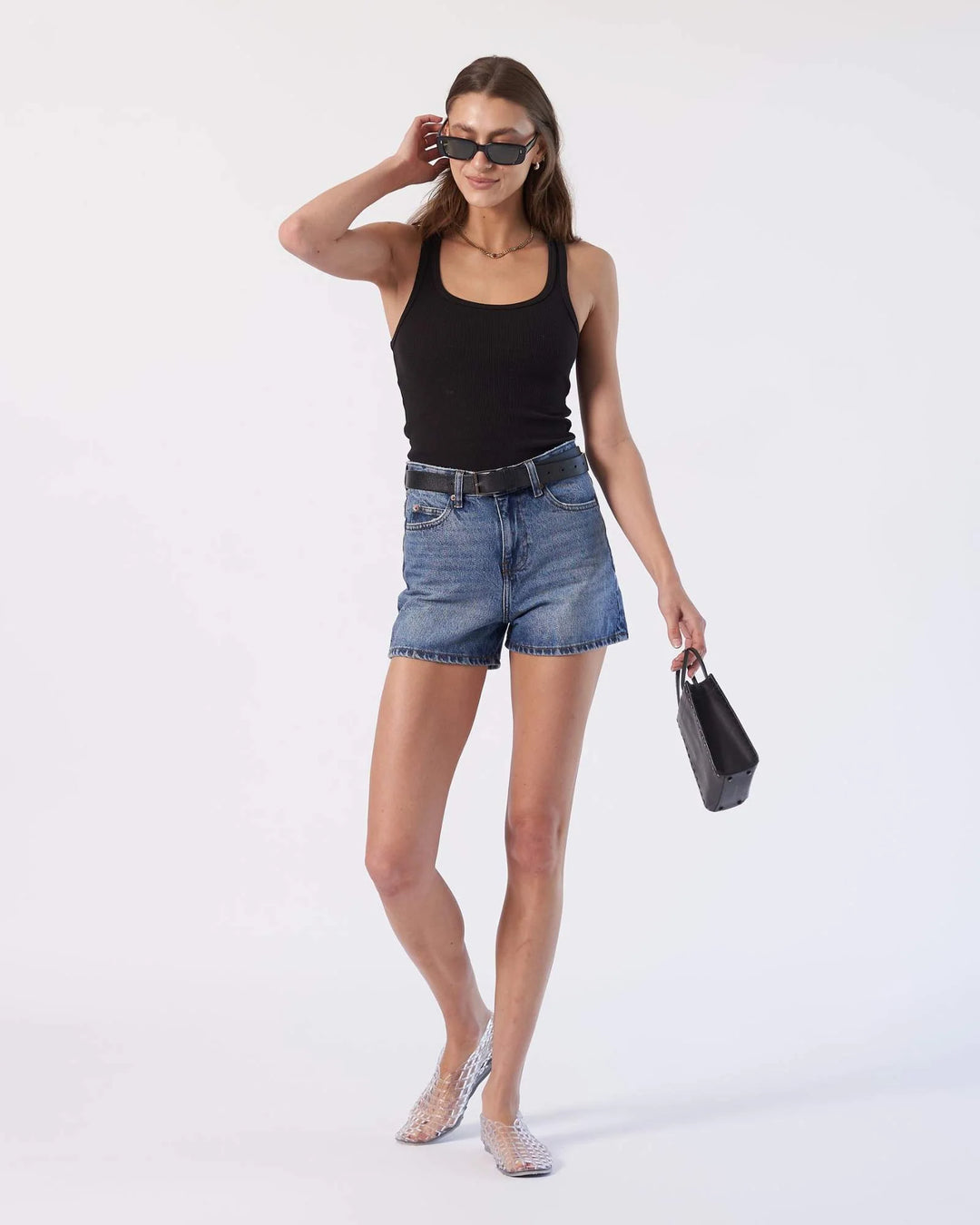 Dr Denim Nora Denim Shorts - Stream Mid Used