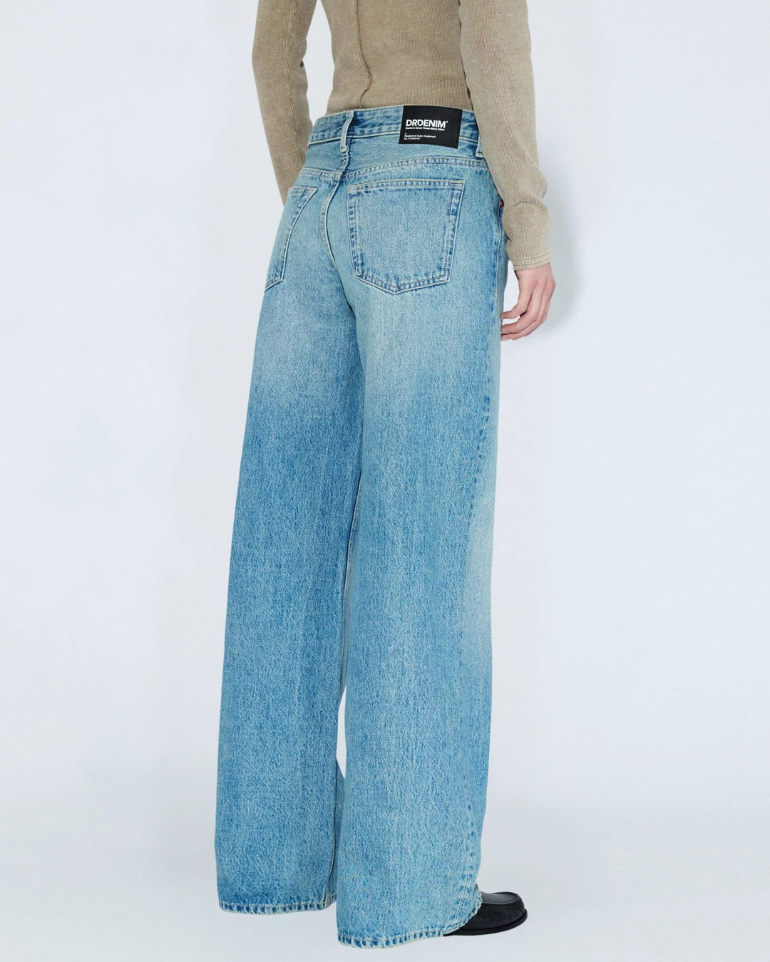 Dr Denim Rhue Low Wide Jean - Drift Sky Used
