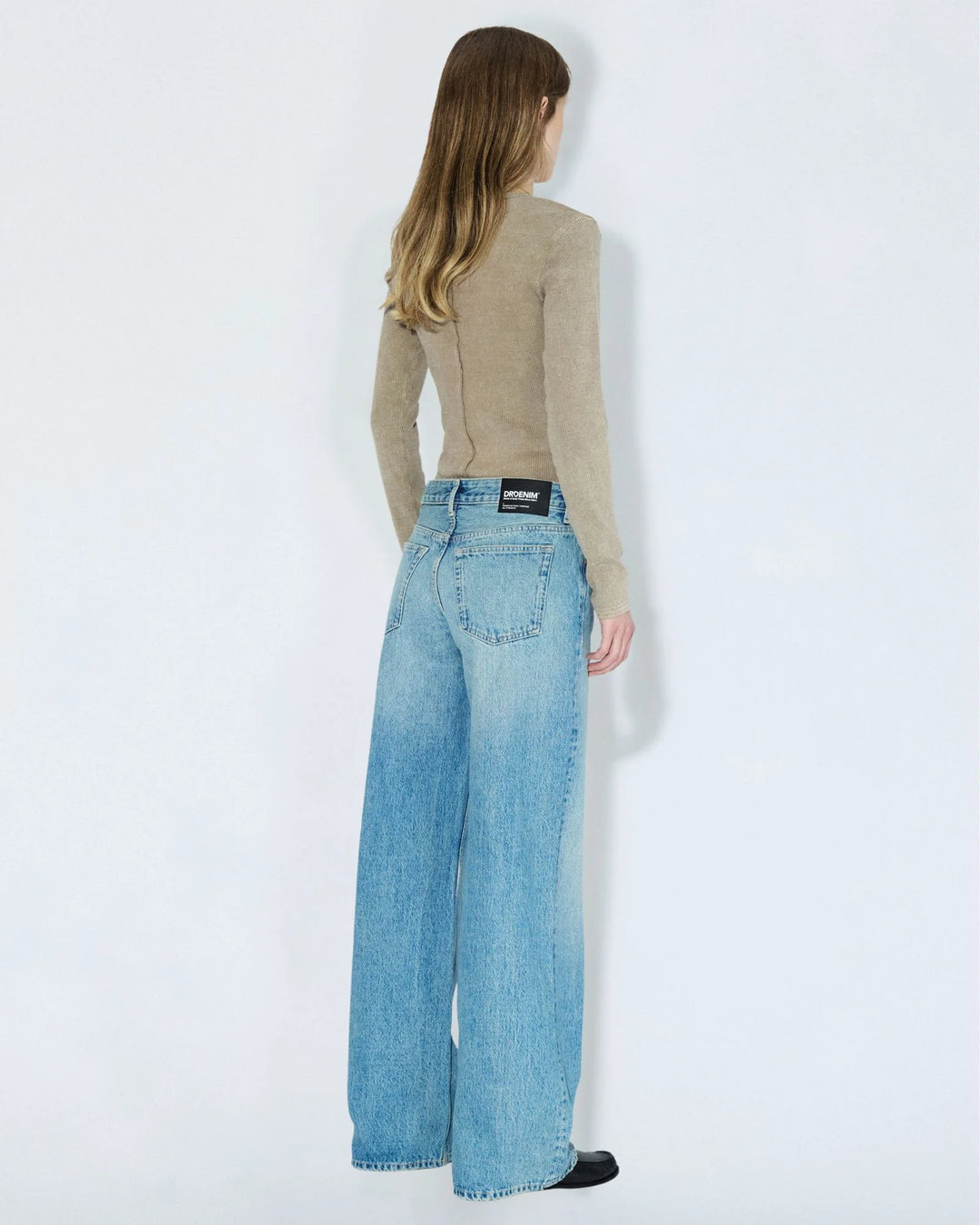 Dr Denim Rhue Low Wide Jean - Drift Sky Used