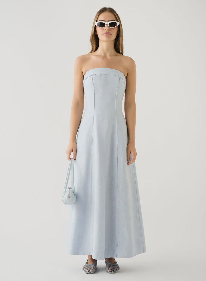 Esmaee Olivia Maxi Dress - Ice Blue