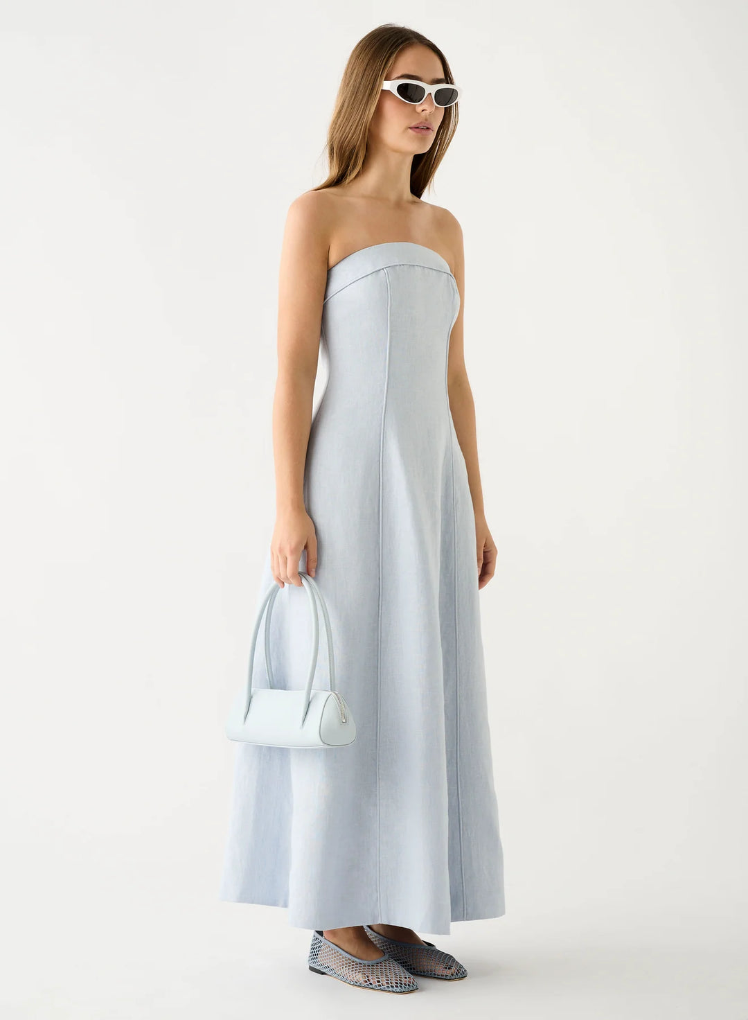 Esmaee Olivia Maxi Dress - Ice Blue