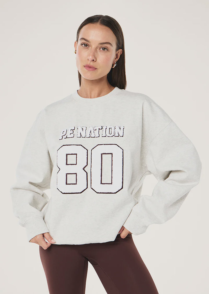 P.E Nation Elysian 2.0 Sweat - Snow Marle