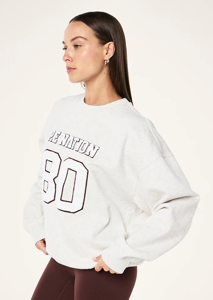 P.E Nation Elysian 2.0 Sweat - Snow Marle