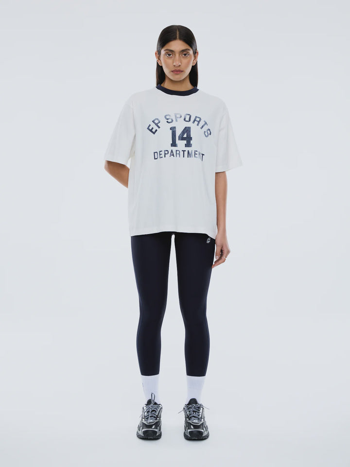 Ena Pelly Mel Ringer Tee-Vintage White