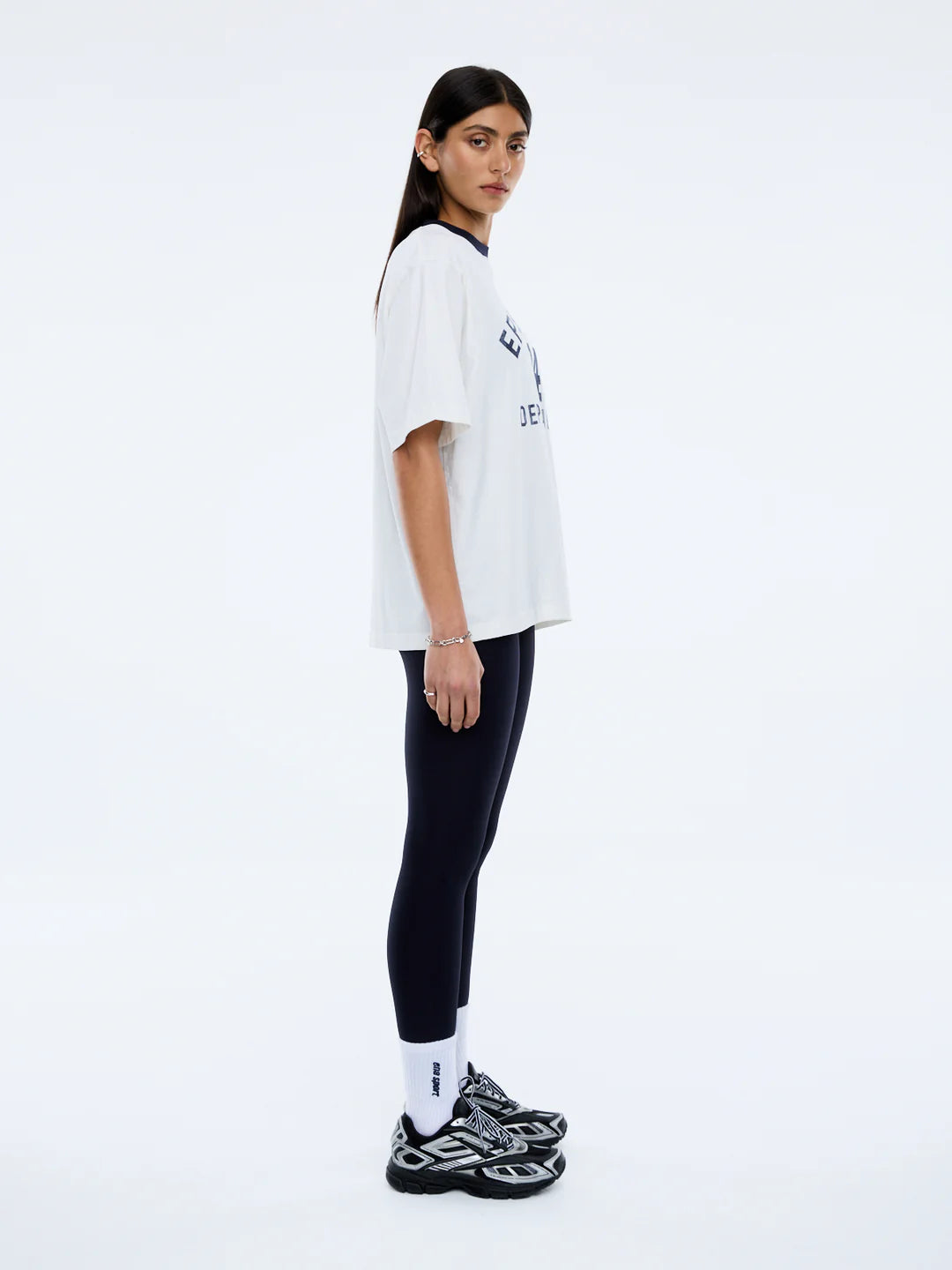 Ena Pelly Mel Ringer Tee-Vintage White